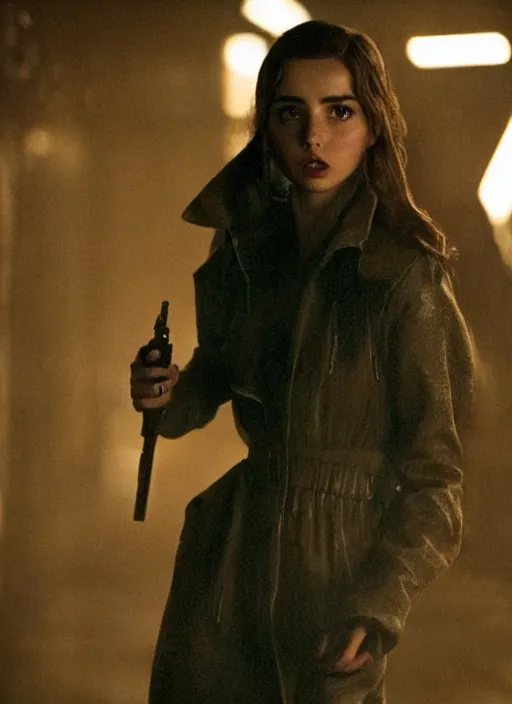 Image similar to film still of Ana de armas as Joi in bladerunner,