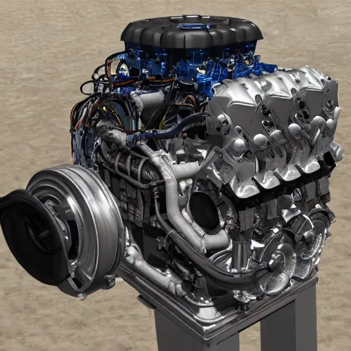 Prompt: a very real engine