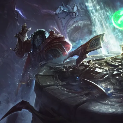 Image similar to portrait of bill gates as a spellcaster, league of legends amazing splashscreen artwork, gears of war, splash art, natural light, elegant, photorealistic facial features, intricate, fantasy, detailed face, atmospheric lighting, anamorphic lens flare, cinematic lighting, league of legends splash art, hd wallpaper, ultra high details by greg rutkowski