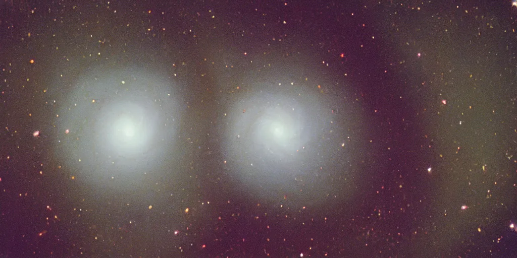 Prompt: View of the spiral galaxy, Kodak Gold 200, Megapixel