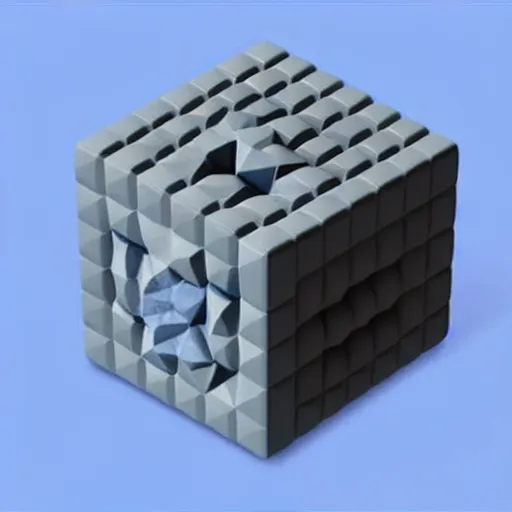 Image similar to tesseract artefact goes without anything like a route of exit,