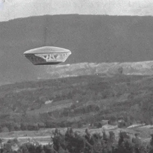 Image similar to old footage of a ufo