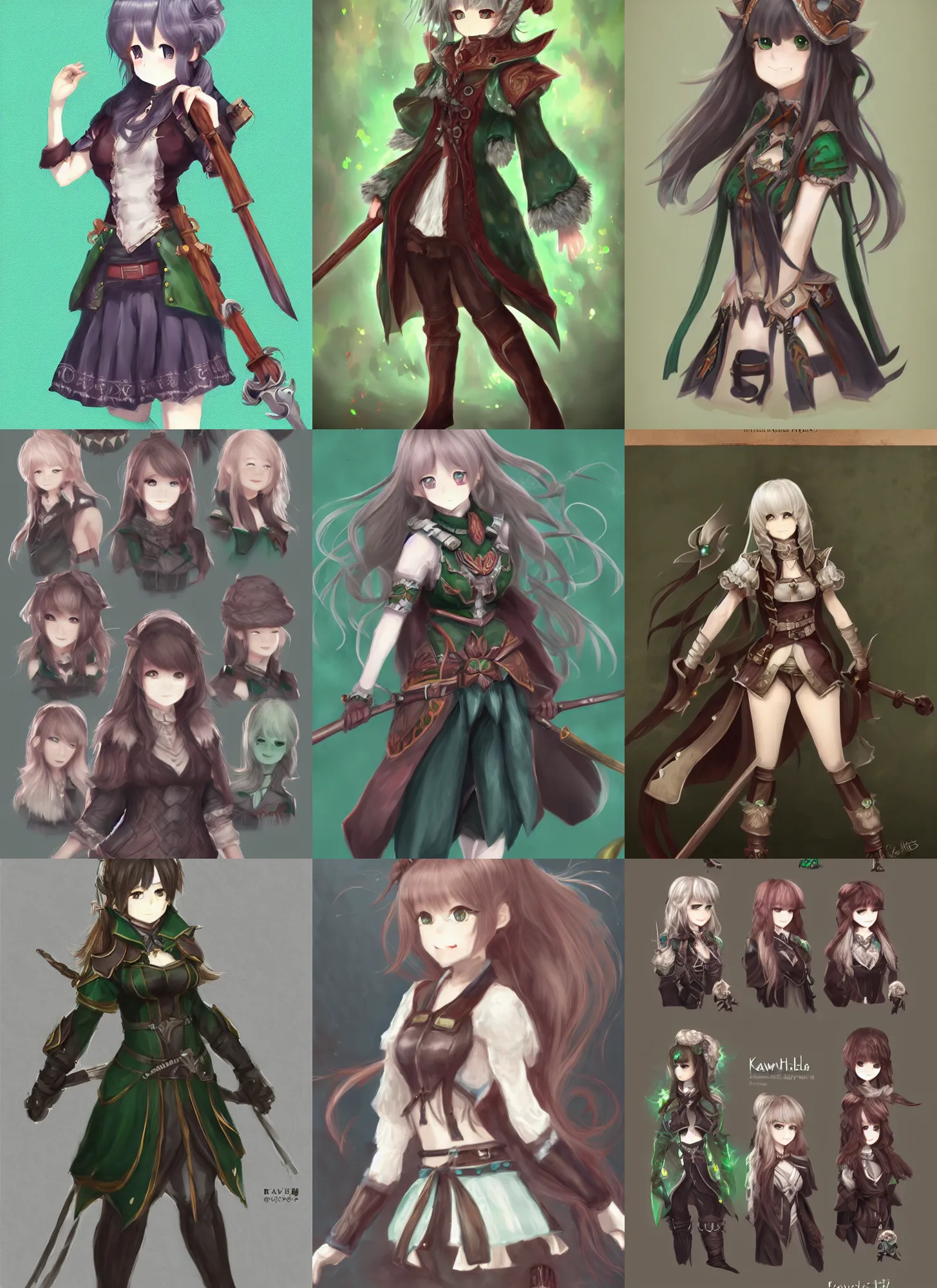 Prompt: character art by kawacy, the emerald herald