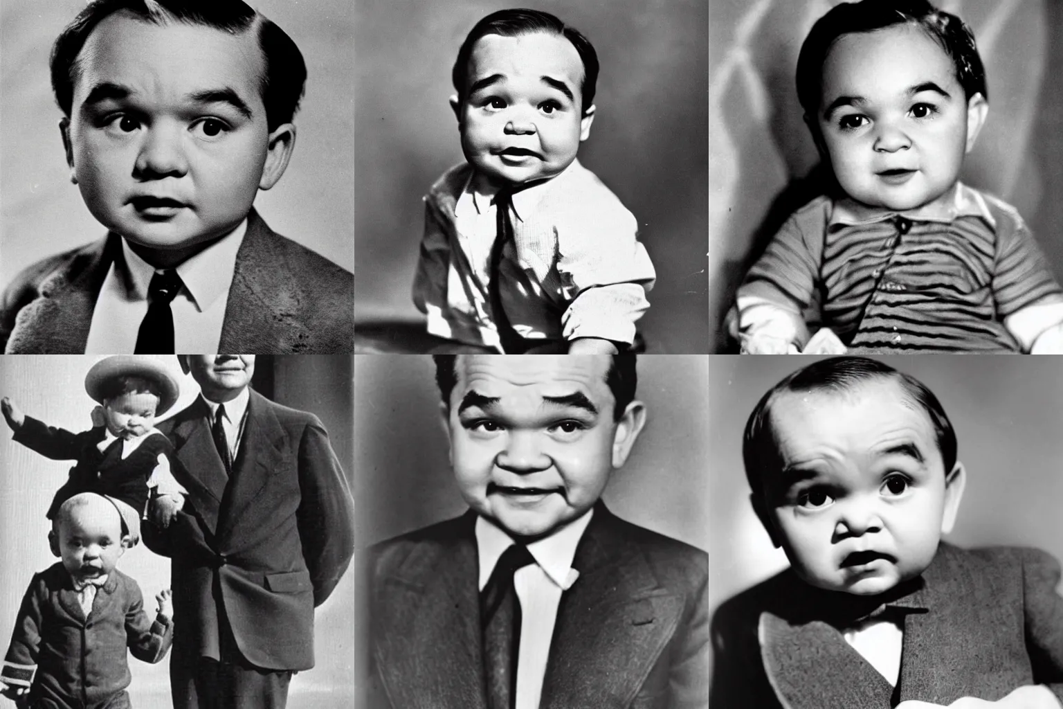 Prompt: Edward G. Robinson as a baby