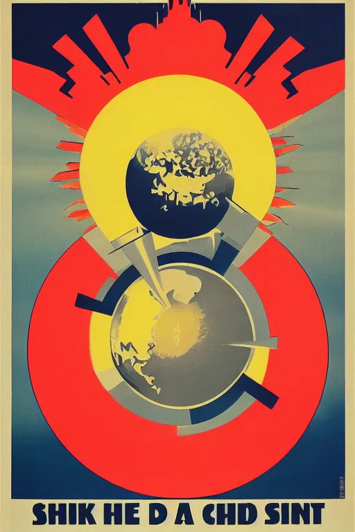 Image similar to poster of the sun, 1 9 5 0 s style, futuristic design, dark, symmetrical, washed out color, centered, art deco, 1 9 5 0's futuristic, glowing highlights, intense