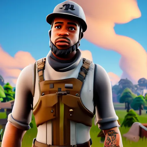 Image similar to a detailed portrait of george floyd in fortnite, unreal engine 5 rendered, incredibly highly detailed and realistic, 8 k, sharp focus, studio quality