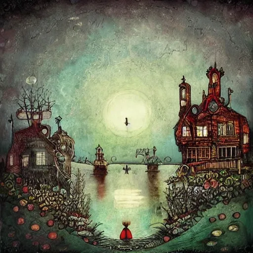 Image similar to a painting by alexander jansson