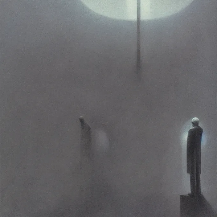 Image similar to false prophet, science fiction, Edward Hopper and James Gilleard, Zdzislaw Beksinski, highly detailed