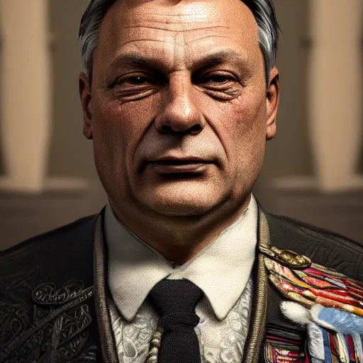 Prompt: portrait of King Viktor Orbán, digital art, highly detailed, award winning, concept art, intricate, sharp focus, Trending on Artstation HQ, unreal engine 5, 4K UHD image