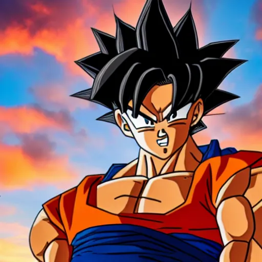 Prompt: son goku if he was a real person, realistic, studio photo, 8 k