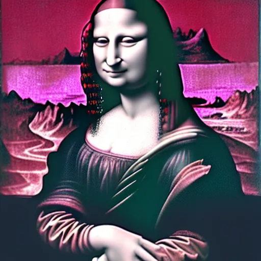 Prompt: hyperrealistic fractal surrealistic psychodelic Mona Lisa by Da Vinci