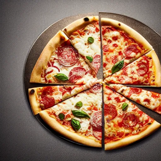 Prompt: Pizza quattro formaggi,promotional,studio lighting,delicious,gourmet