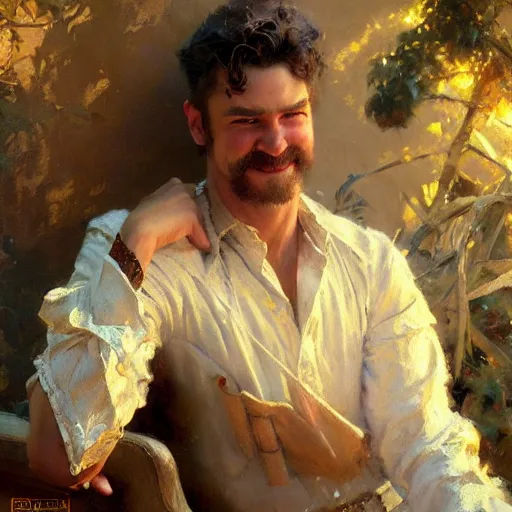 Prompt: donald mcdonald, highly detailed painting by gaston bussiere, craig mullins, j. c. leyendecker, 8 k