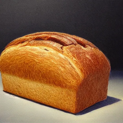 Prompt: an entire loaf of bread popping out of a toaster, concept art, highly detailed, high quality, bright colors,