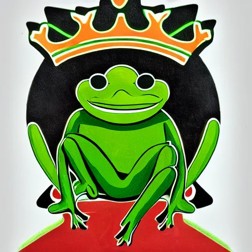 Image similar to king 🐸, photo, 5 5 mm