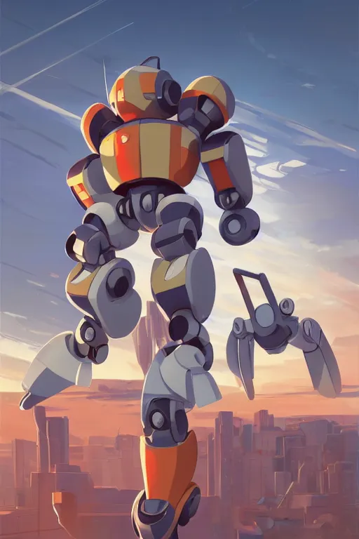 Image similar to metabots medabots medarotto medarot robot minimalist comics, behance hd by jesper ejsing, by rhads, makoto shinkai and lois van baarle, ilya kuvshinov, rossdraws global illumination ray tracing hdr radiating a glowing aura