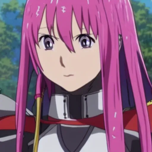 Prompt: Teen Sakura from Naruto in Sword Art Online Movie Adaptation