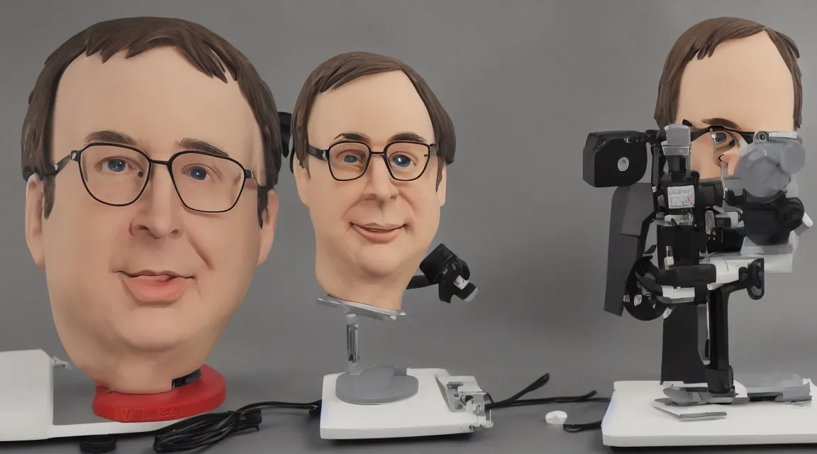 Image similar to vinil scale figure of Linus Torvalds, photo product