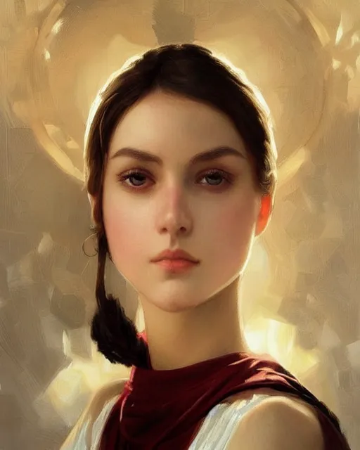 Image similar to a girl focused on chessboard, beautiful face, oil on canvas, artstation, by j. c. leyendecker and edmund blair leighton and charlie bowater, beautiful face, octane, very aesthetic!!!!!!!!!!!!!!! stunning gorgeous big eyes