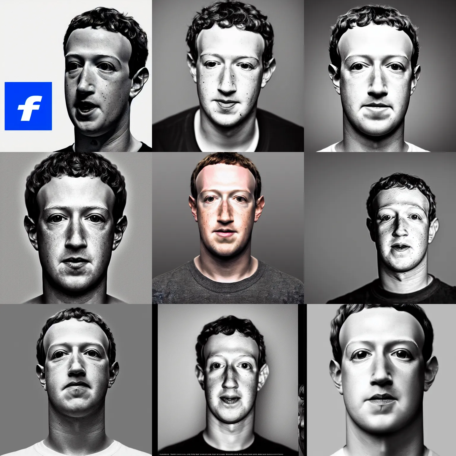 Prompt: mark zuckerberg mug shot, sigma art lens