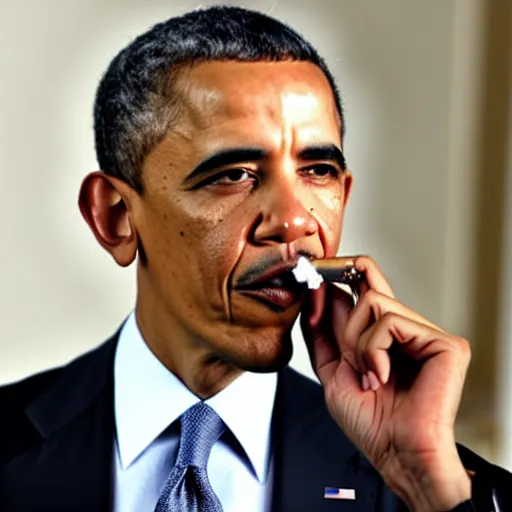 Image similar to Obama smoking weed