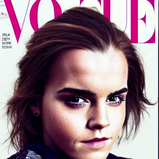 Prompt: jack black mixed with emma watson, vogue magazine photo, 8 k, artistic style