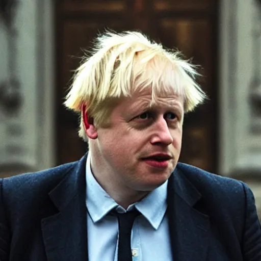 Image similar to movie scene boris johnson in kgb uniform, photorealistic, highly detailed 8 k