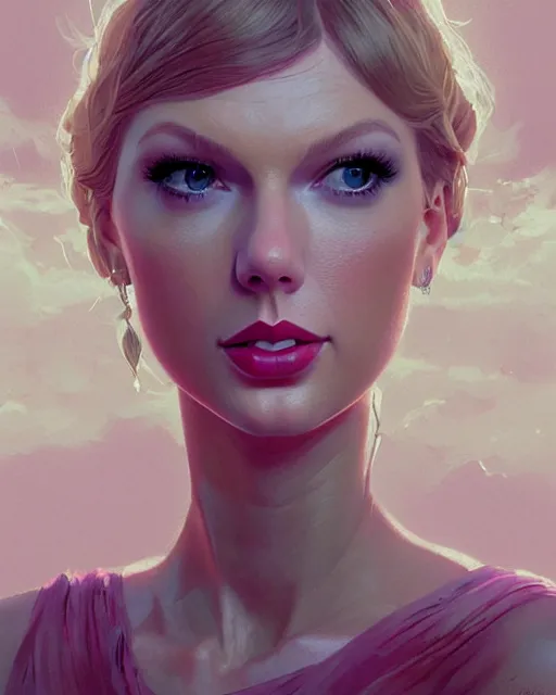 Image similar to portrait of taylor swift as an elegant renaissance goddess, in gta v, stephen bliss, unreal engine, by greg rutkowski, loish, rhads, makoto shinkai and lois van baarle, ilya kuvshinov, rossdraws, global illumination, radiant light, detailed and intricate environment