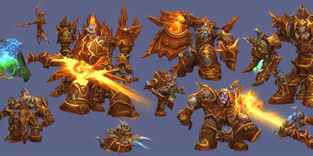 Prompt: Hammer of light 3D assets for World of Warcraft official video game