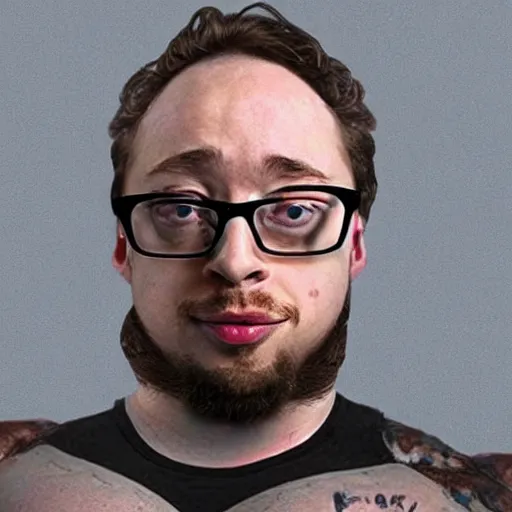 Image similar to sam hyde on steroids