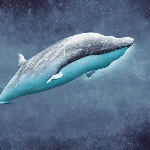 Image similar to a society of whale aliens under the ocean, sci-fi digital art,