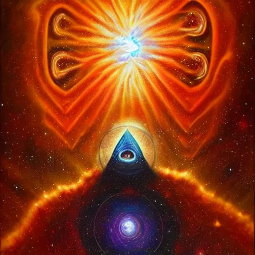 Image similar to great rage, galactic nebular astral realm sacred journey in oil painting, trending on artstation, award winning, emotional, highly detailed surrealist art