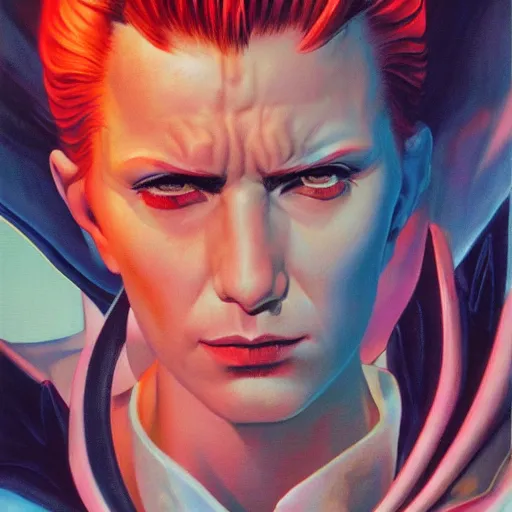 Prompt: portrait of a cyberpunk angel, by alex ross.