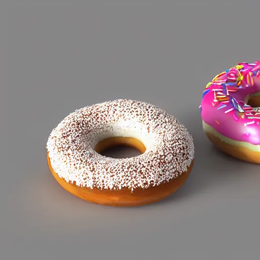 Image similar to 3d render of donut 4k