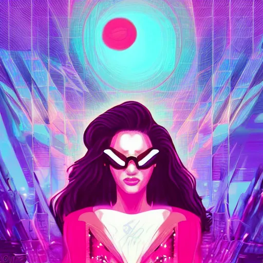 Image similar to ruby gem, epic retrowave art, trending on art station