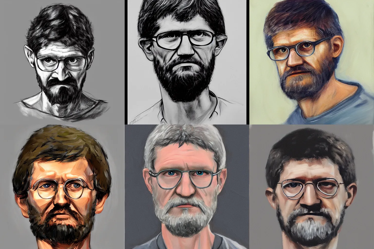 Prompt: Ted Kaczynski portrait, trending on artstation