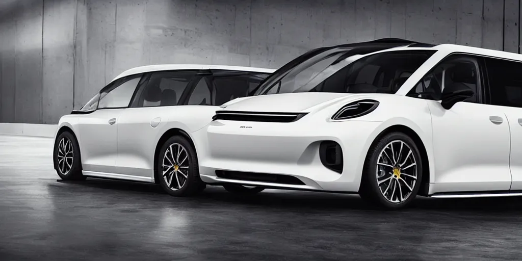 Image similar to “2021 Porsche Minivan, ultra realistic, 4K, high detail”