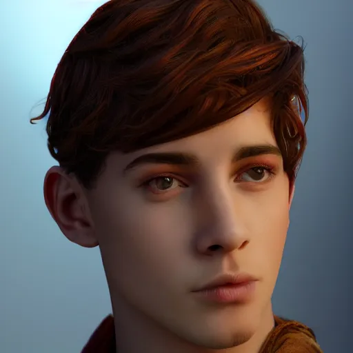 Image similar to a digital art close up portrait of young barnes courtney bard from fantasy world, handsome young man bard with lute character sheet, 4 k, ultra detail, volumetric lighting, unreal engine, octane render