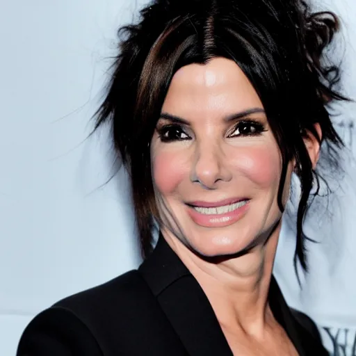 Prompt: sandra bullock playing edward scissorhands