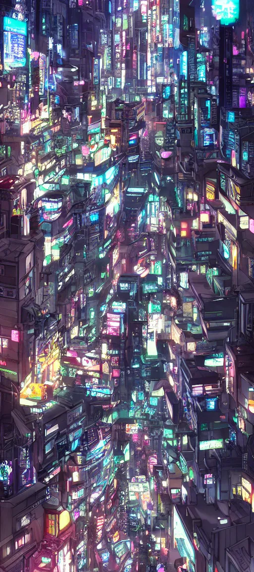 Image similar to Beautiful anime cyberpunk city