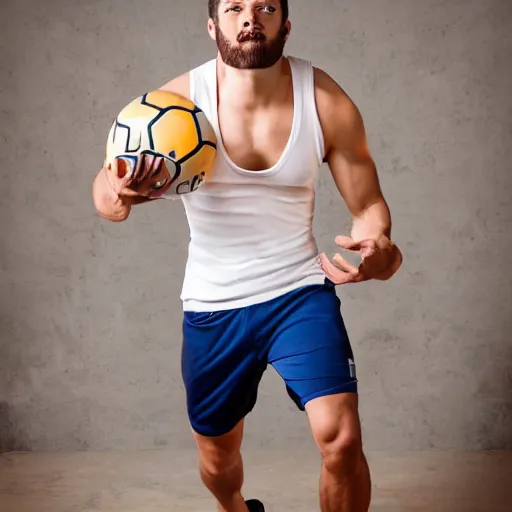 Image similar to full boy athlete lifestyle runner in studio, studio photography, warm tones