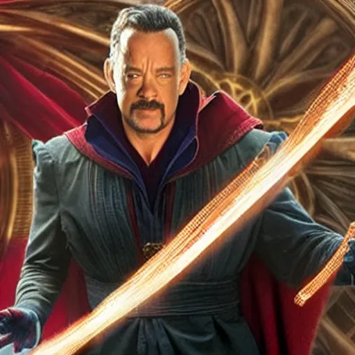 Prompt: tom hanks as dr. strange