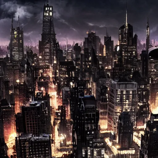 Image similar to the batman ( 2 0 2 2 ) movie gotham cityscape