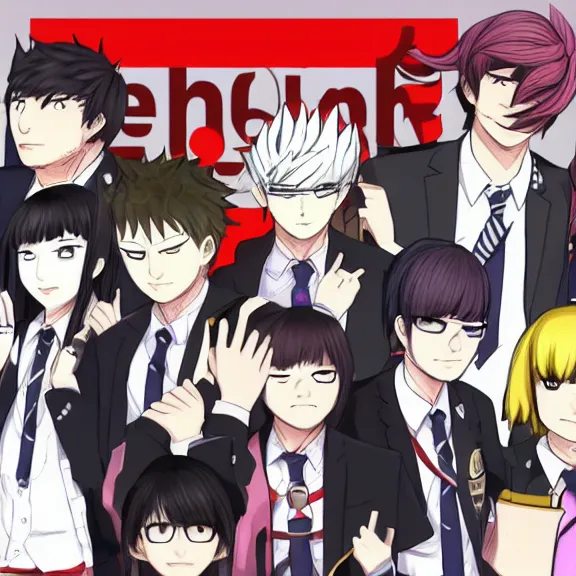 Image similar to a case in supreme court in danganronpa style