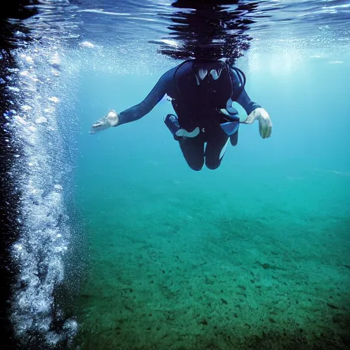 Image similar to Paris underwater, trending on 500px, canon 5D mk2