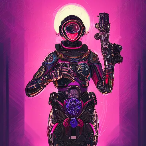 Prompt: woman squid samurai with very intricate glowing cybernetic eyes in a rose garden at night, apex legends character digital illustration portrait design, by noah bradley and android jones in a cyberpunk style, synthwave color scheme, dramatic lighting, hero pose, wide angle dynamic portrait