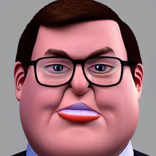 Image similar to portrait of peter griffin as a real person. photo realistic. very detailed. 4 k photograph.