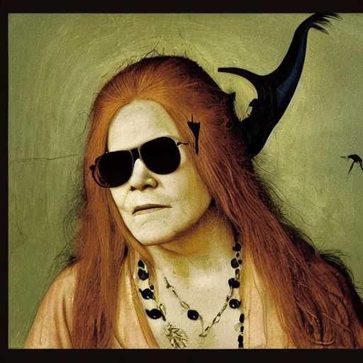 Image similar to janis joplin by hieronymus bosch