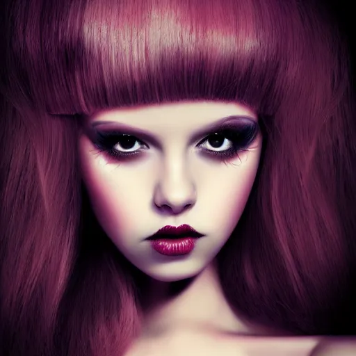 Prompt: girl portrait, cute girl, natalie shau style