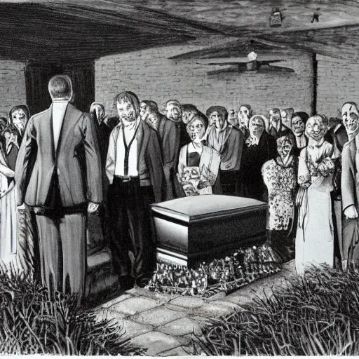 Image similar to a funeral by gordon a. smith